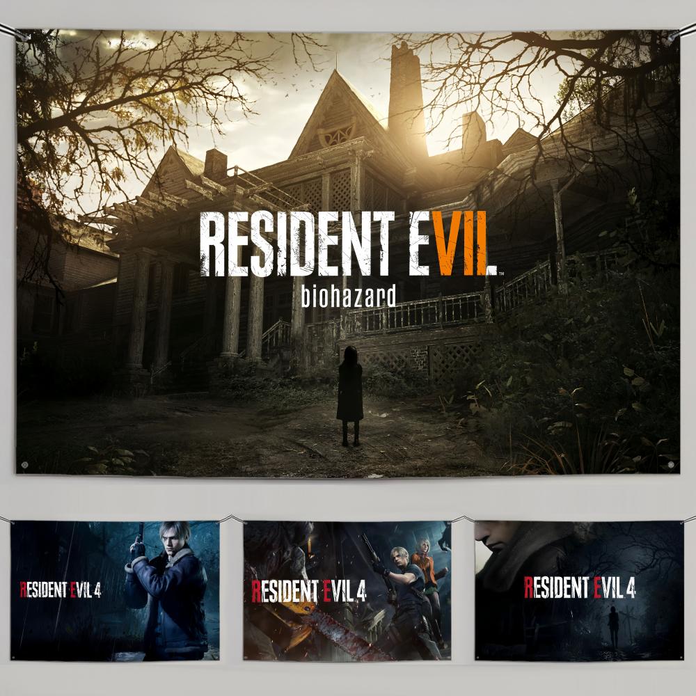Games Garden Party - أعلام لعبة R-Resident Evil 4 مخصصة