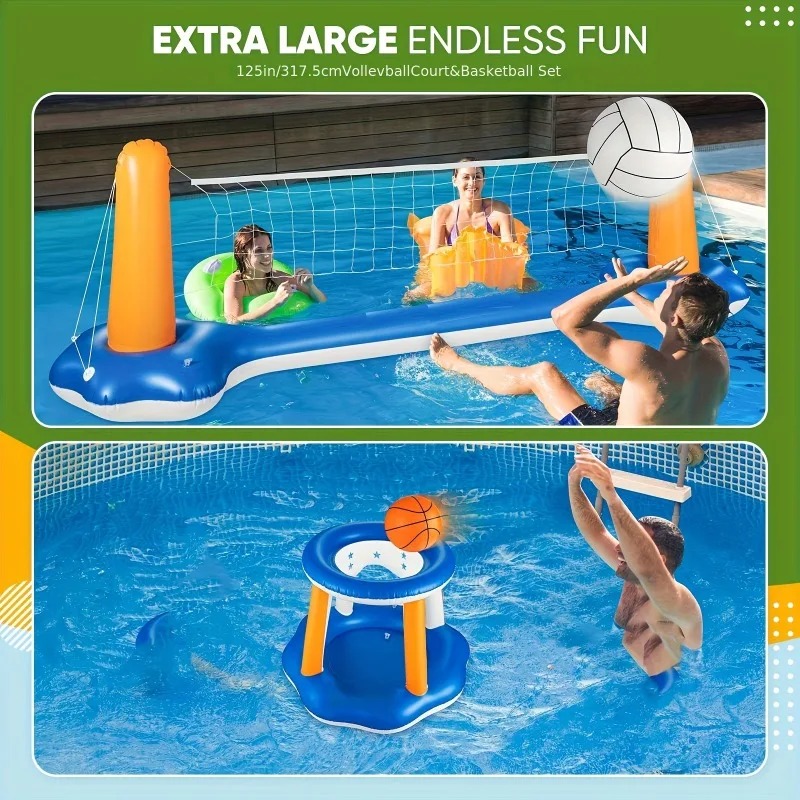 مجموعة عوامات كبيرة قابلة للنف - مراجعة Party Games Summer وسعره